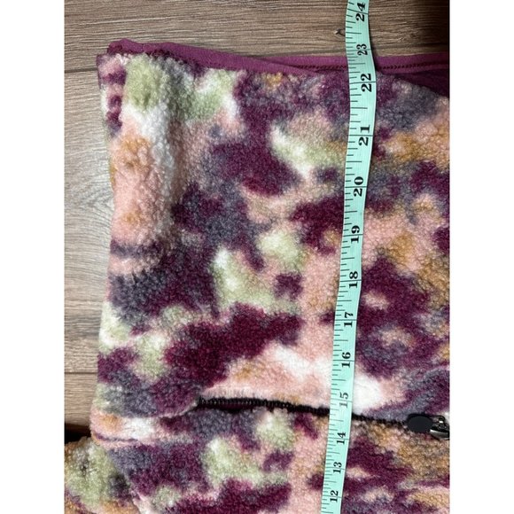 Johnny Was Calme Printed Fleece Jacket- Floral Sherpa Jacket NWT Purple - Picture 11 of 15